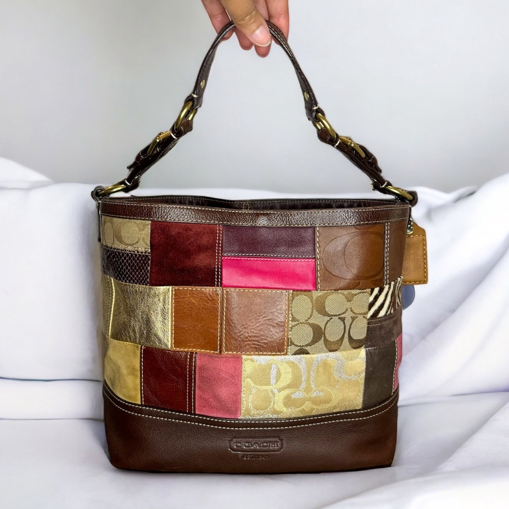 Vintage COACH Hobo Patchwork Shoulder Bag